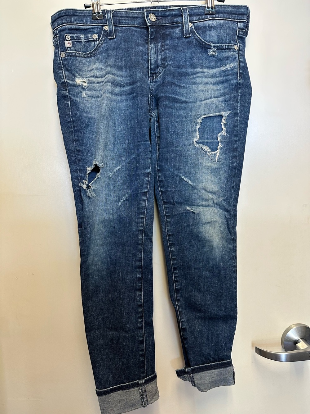 Adriano Goldschmidt Dark Blue Distressed Women’s Jeans